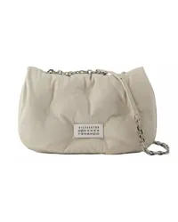 Maison Margiela Shopper Glam Slam Flap Medium Hobo Bag - Leather - Beige Beige