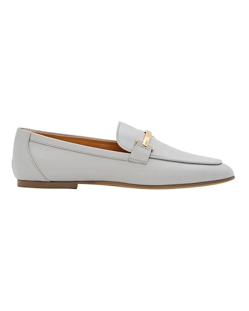 TOD'S Pointed Toe Leather Loafer grau Grau