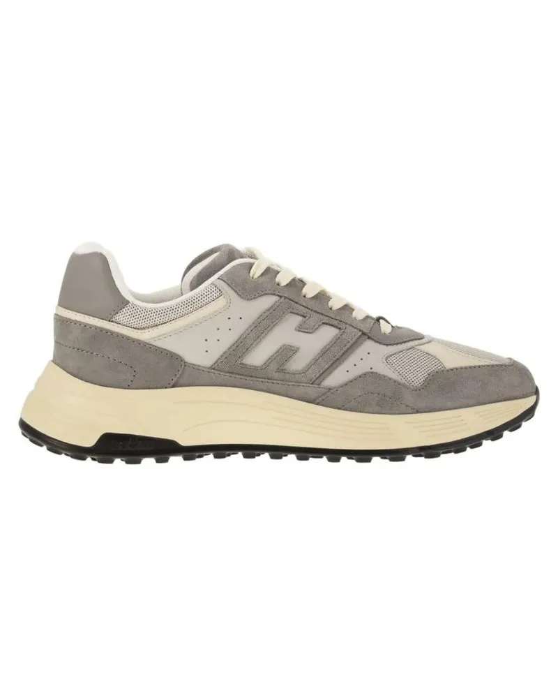 Hogan Low-Top Sneaker Hyperlight - Suede And Canvas Sneakers grau Grau