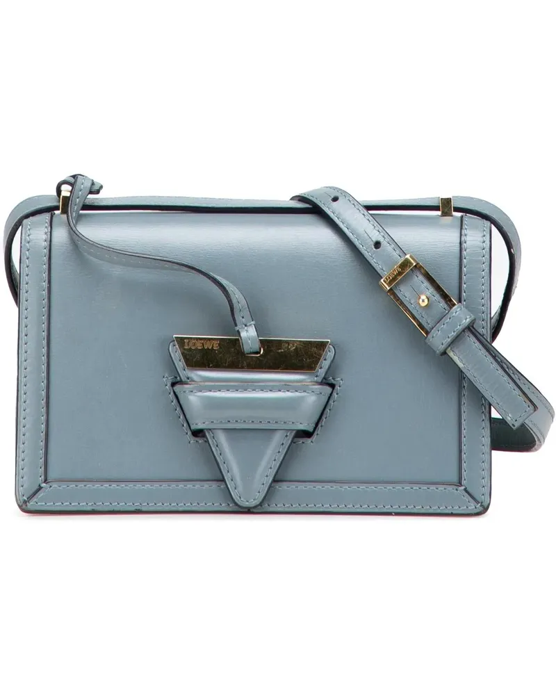 Loewe Hobo Bags Small Leather Barcelona Crossbody blau Blau