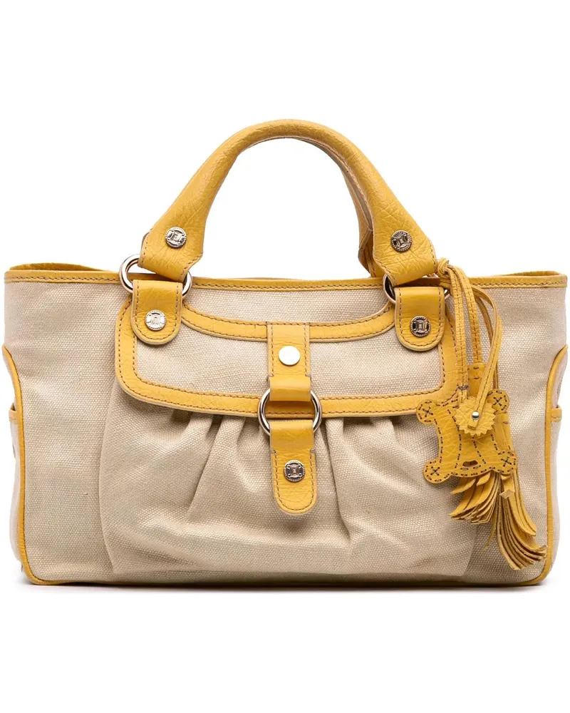 Celine Crossbody Bags Canvas Boogie Handbag braun Braun