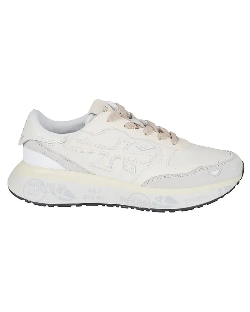 Premiata Low-Top Sneaker Low-Top Sneakers With Zebra Print Detail weiß Weiß