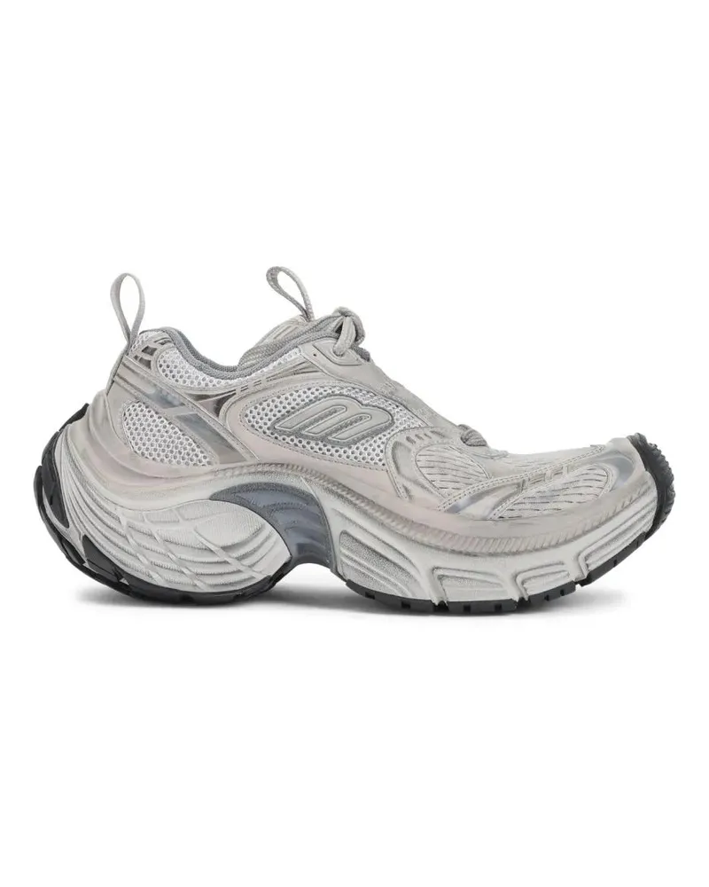 Balenciaga Low-Top Sneaker Oversized Sneakers With Worn-Out Effect grau Grau