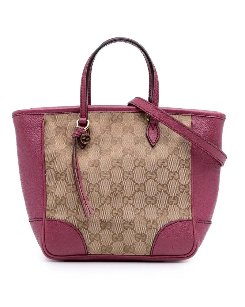 Gucci Hobo Bags Small GG Canvas Bree Satchel braun Braun