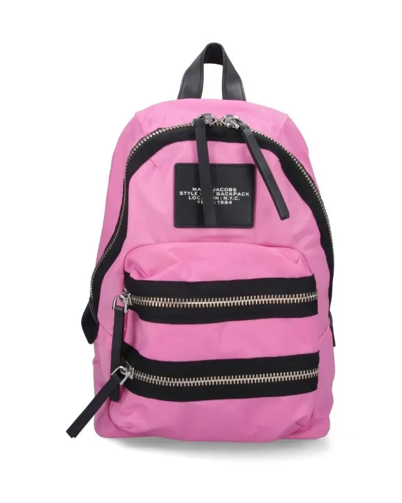 Marc Jacobs Rucksäcke Medium Pink Nylon Backpack With Leather Accents pink Rosa