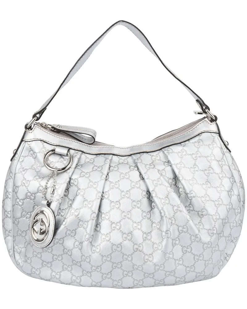 Gucci Crossbody Bags  Silver GG Monogram Sukey Handbag bunt Bunt