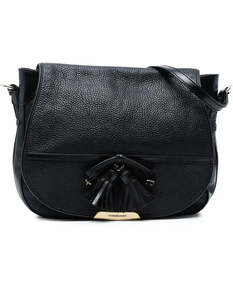 Burberry Hobo Bags Medium Grained Leather Maydown Shoulder Bag schwarz Schwarz