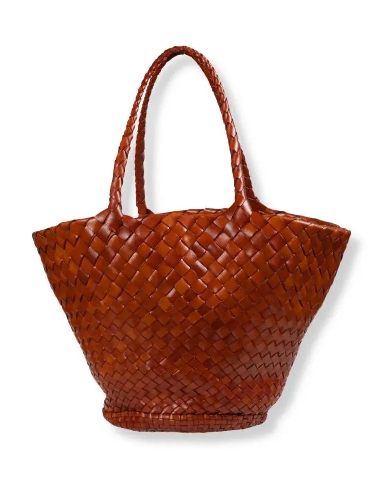 Dragon Diffusion Hobo Bags Artisan Brown Handwoven Leather Tote Bag orange Orange