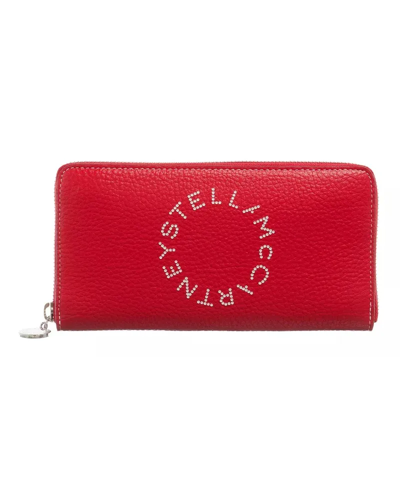 Stella McCartney Portemonnaie Logo Zip Wallet Rot