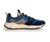 Low-Top Sneaker Yamano Blue And Light Blue Canvas Sneakers blau