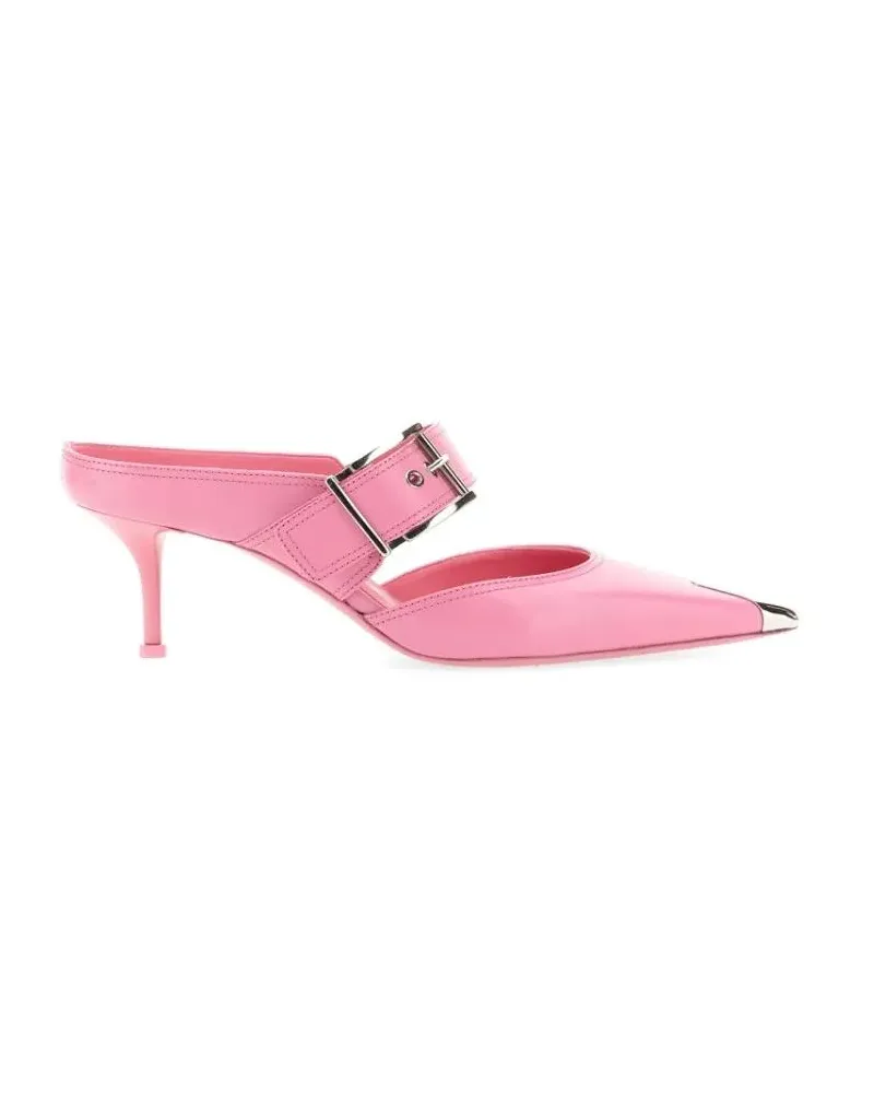 Alexander McQueen Sandalen Punk Sandal With Buckle pink Rosa