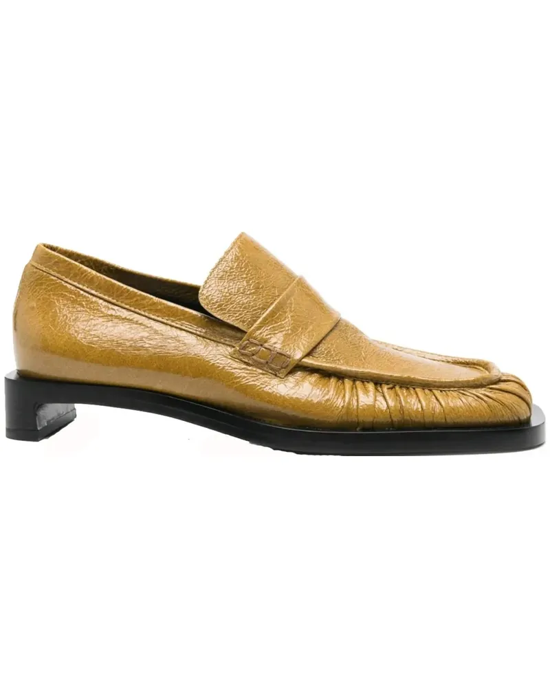 Jil Sander Loafer Heeled Loafer Mustard grün Grün