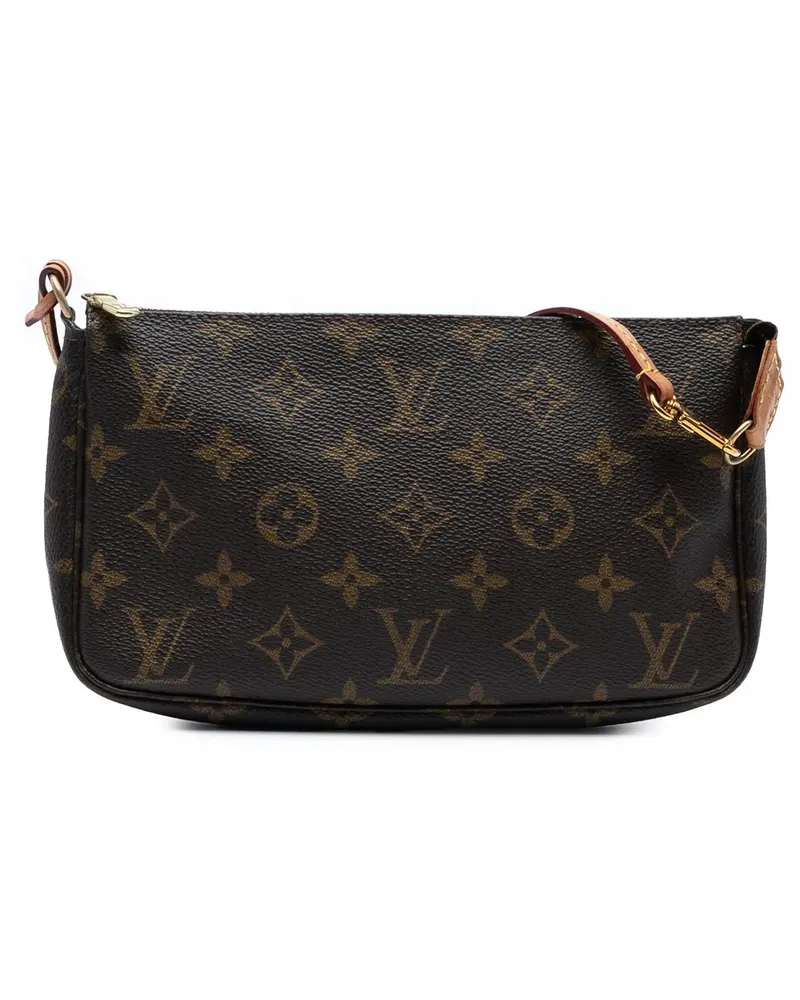 Louis Vuitton Hobo Bags Monogram Pochette Accessoires braun Braun