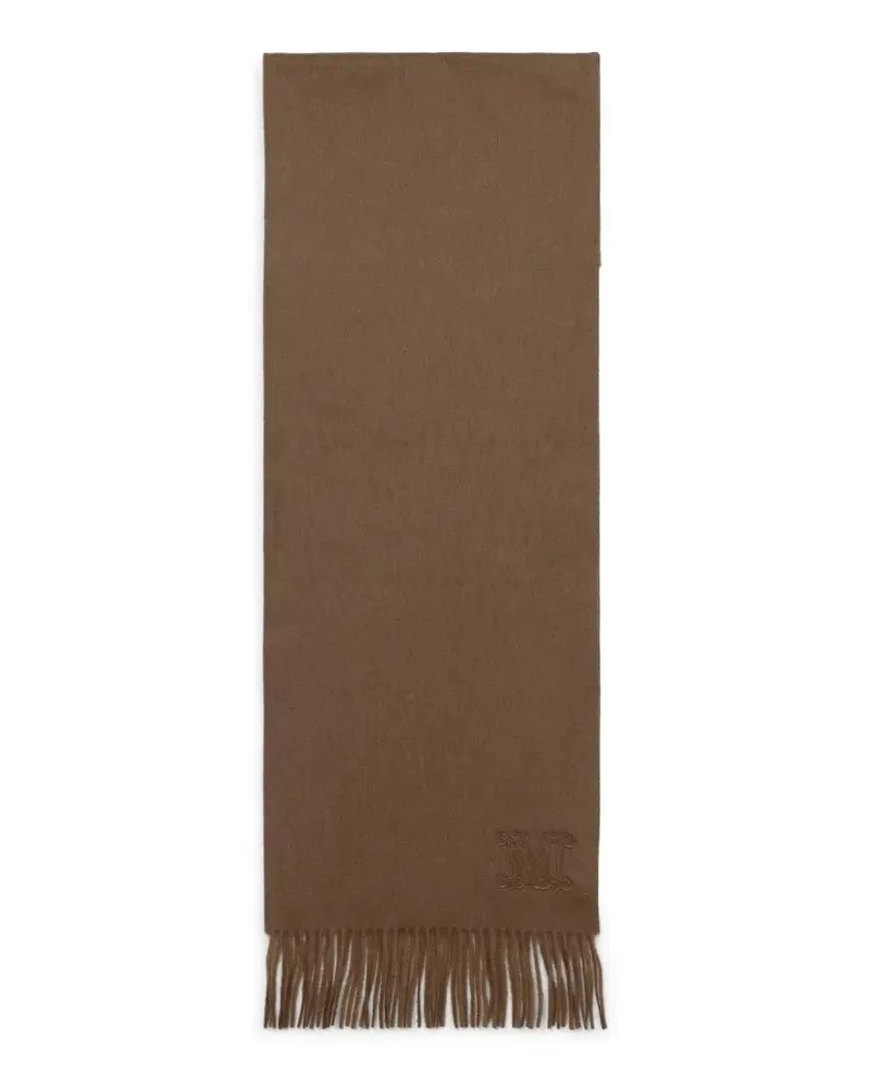 Max Mara Tücher & Schals Dalia Cashmere Scarf With Fringed Hem braun Braun