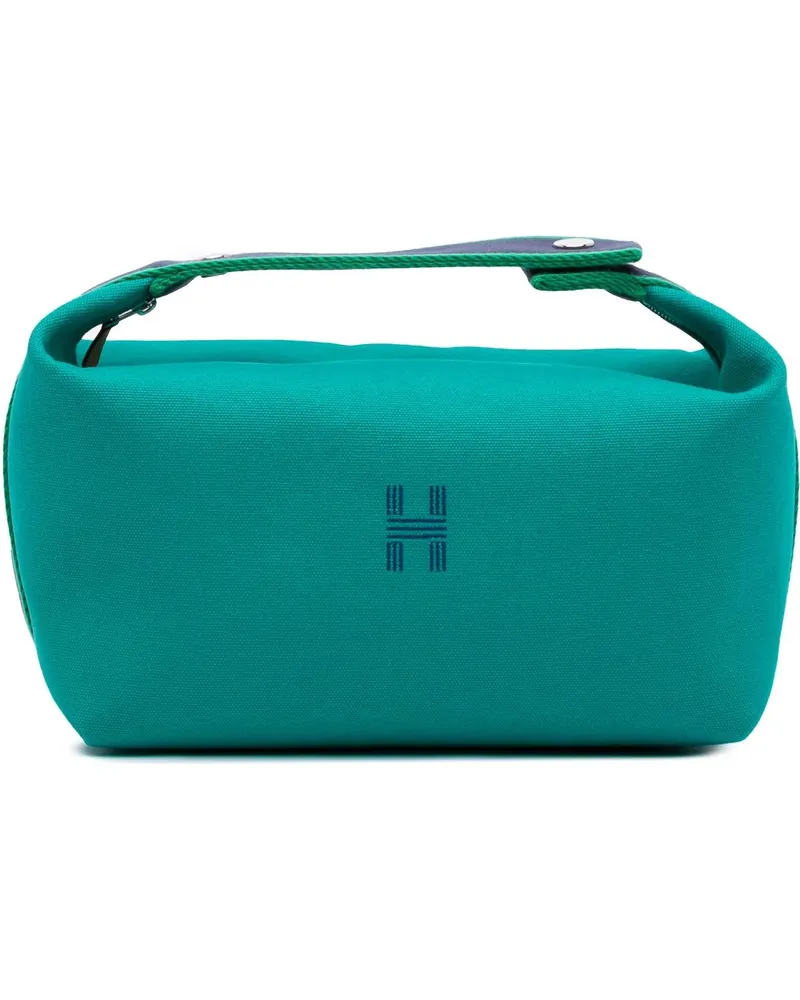 Hermès Kosmetiktaschen Large Canvas Bride A Brac Case grün Grün