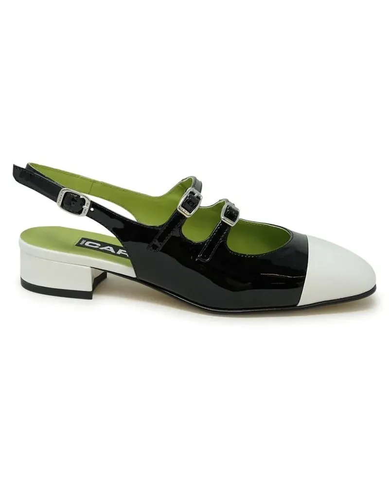 Carel Hohe Schuhe Abricot Leather Ballet Pumps schwarz Schwarz
