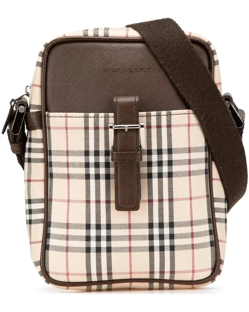 Burberry Hobo Bags 2000-2017 House Check Canvas Crossbody braun Braun