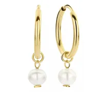 Ohrringe Belleville Luna 14 Karat Hoop Earrings With Freshw