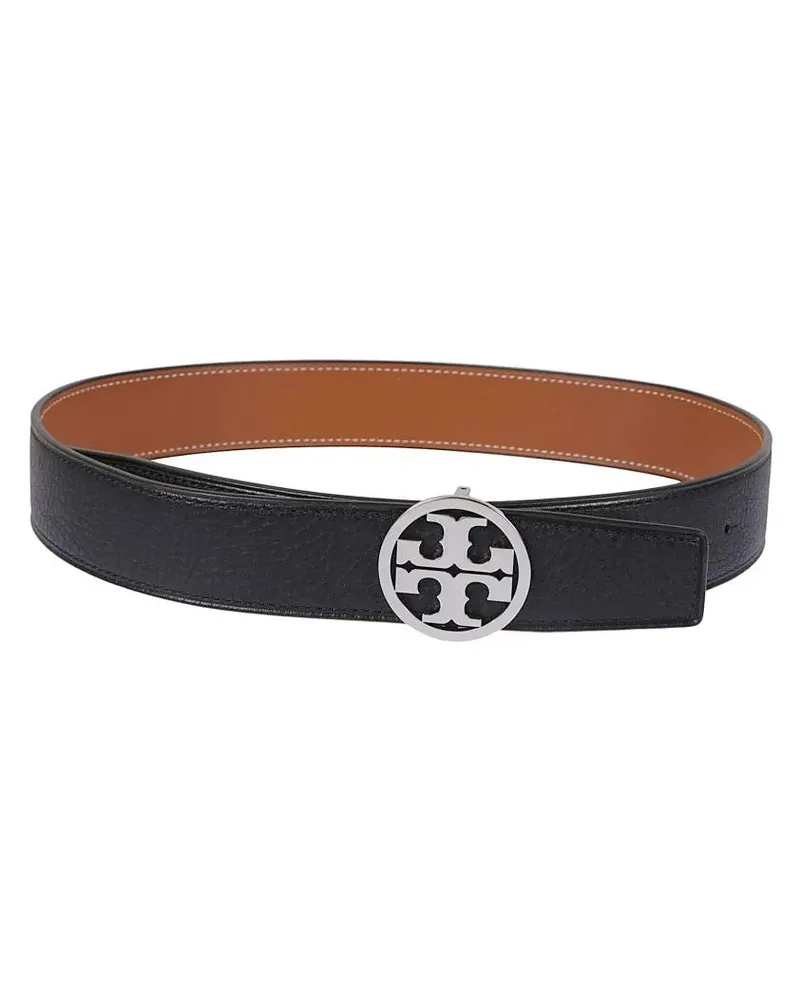 Tory Burch Gürtel Miller Textured Leather Belt braun Braun