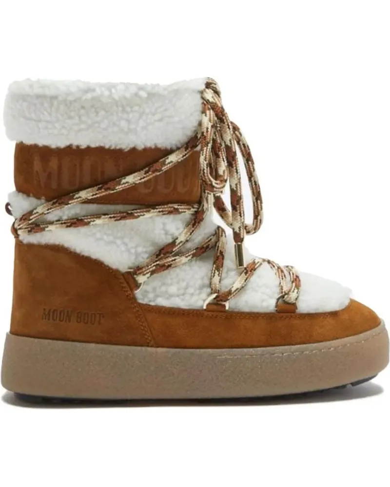 Moon Boot Stiefeletten Moon Boot Ltrack Shearling Boots Off White Ltrack weiß Weiß