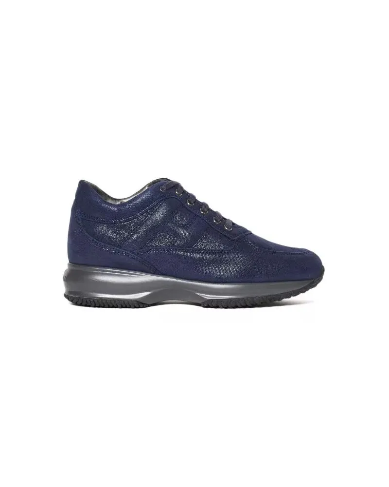 Hogan Low-Top Sneaker Soft Suede And Interactive Sneakers blau Blau