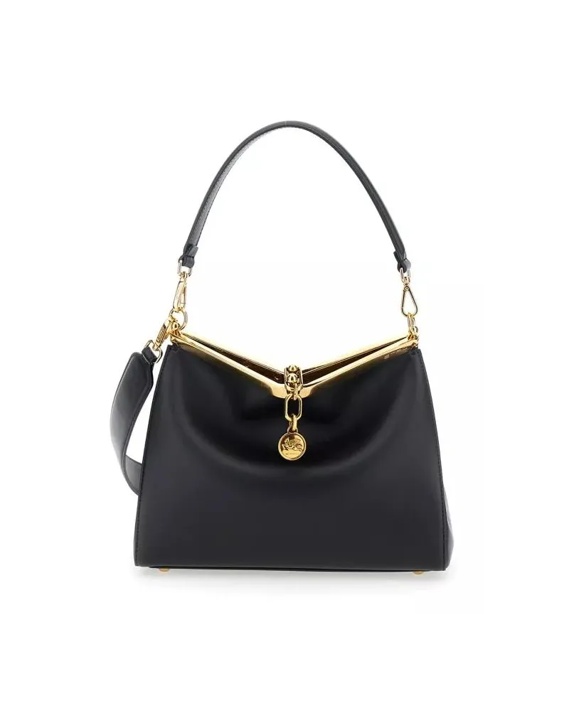 Etro Hobo Bags Medium Vela' Black Shoulder Bag schwarz Schwarz