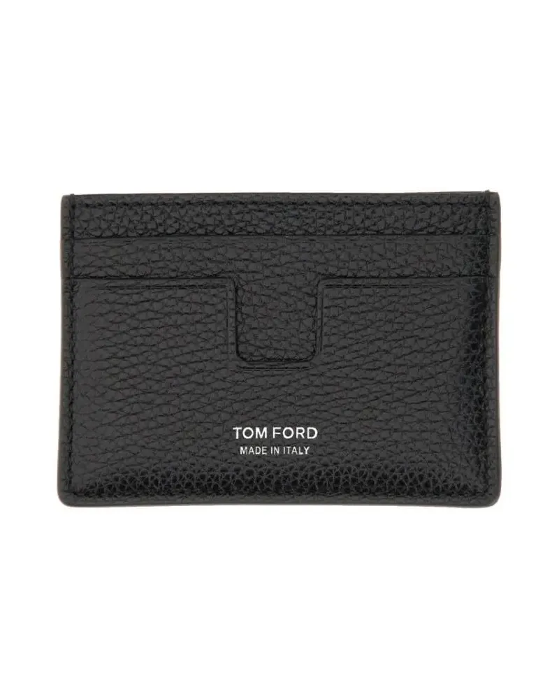 Tom Ford Portemonnaies T Line Classic Card Holder schwarz Schwarz