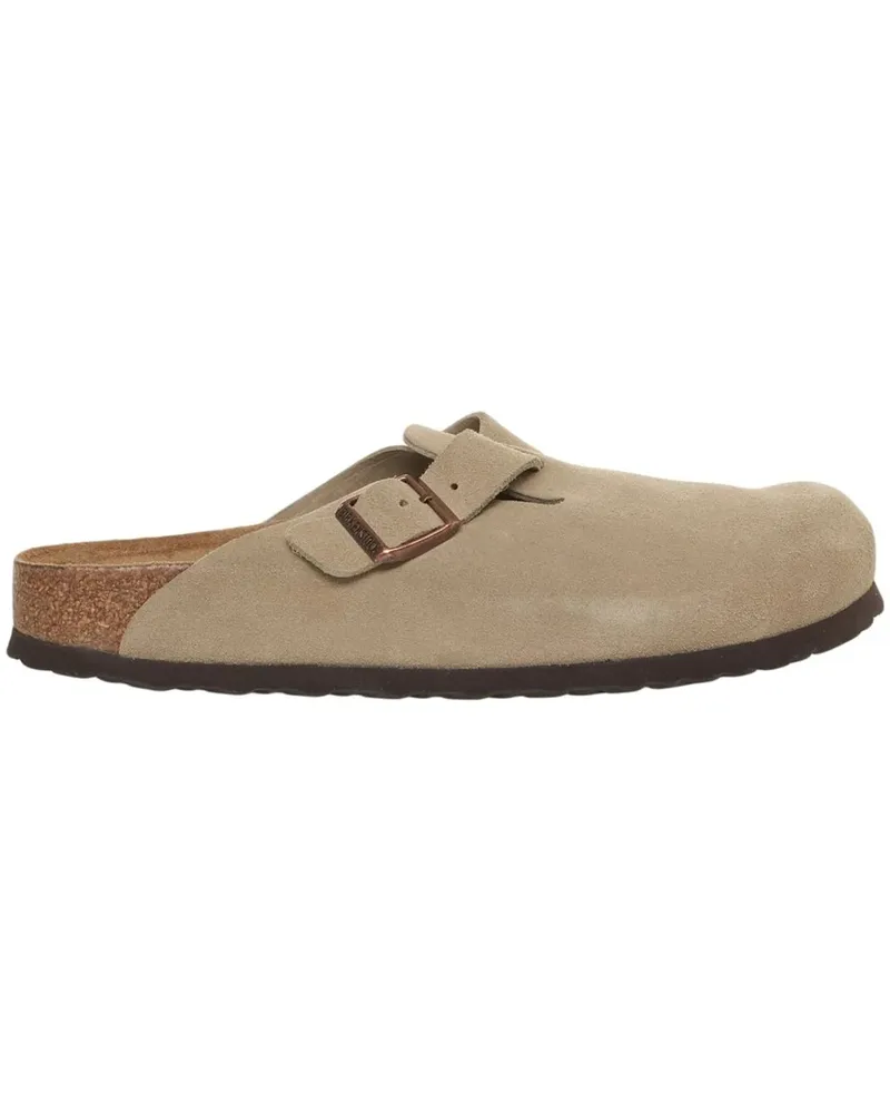 Birkenstock Slipper & Pantoletten Suede clog 'Boston' beige Beige