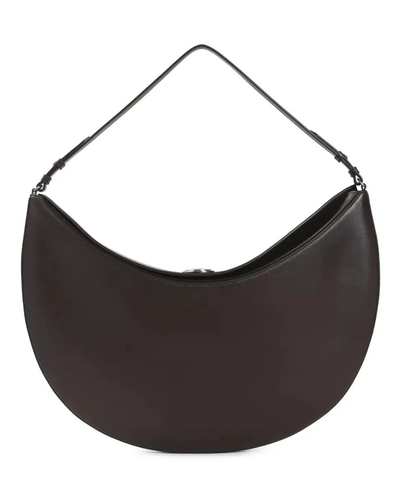 Jacquemus Hobo Bags Crescent-Shaped Leather Handbag With Adjustable St schwarz Schwarz