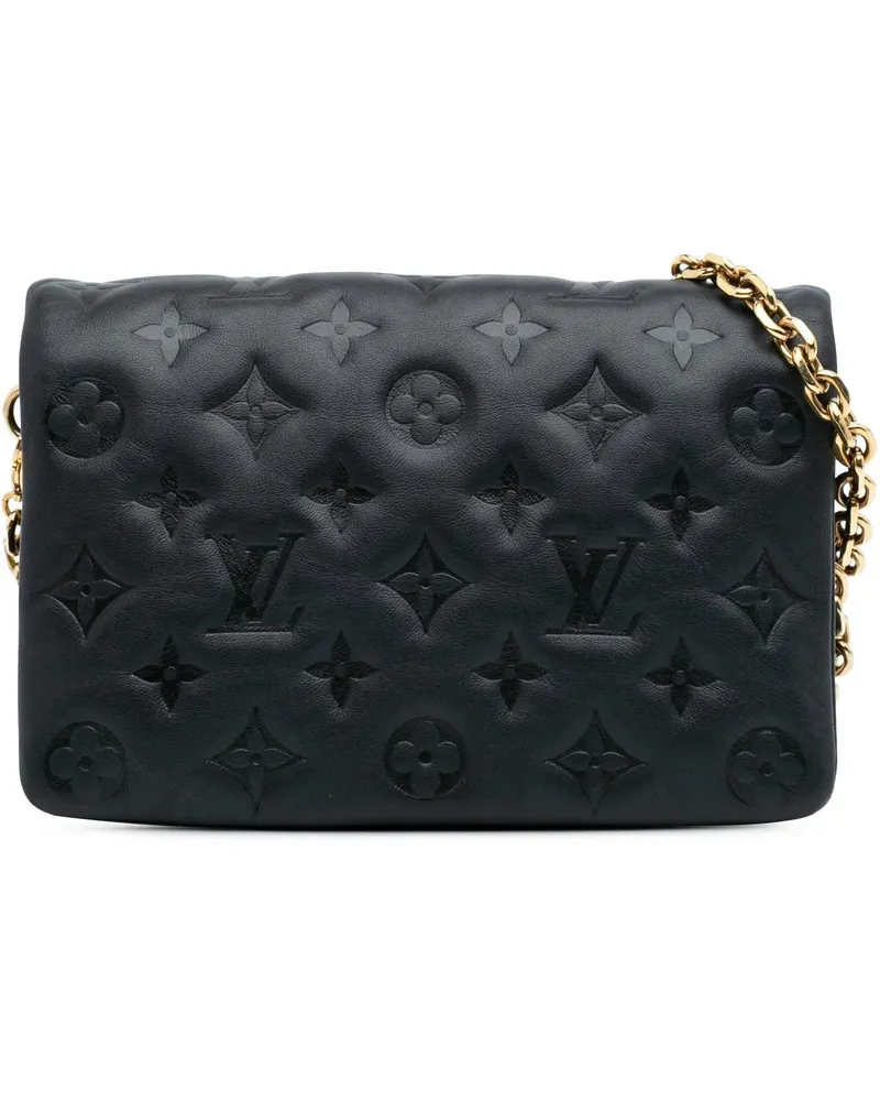 Louis Vuitton Hobo Bags 2021-2024 Monogram Embossed Pochette Coussin schwarz Schwarz