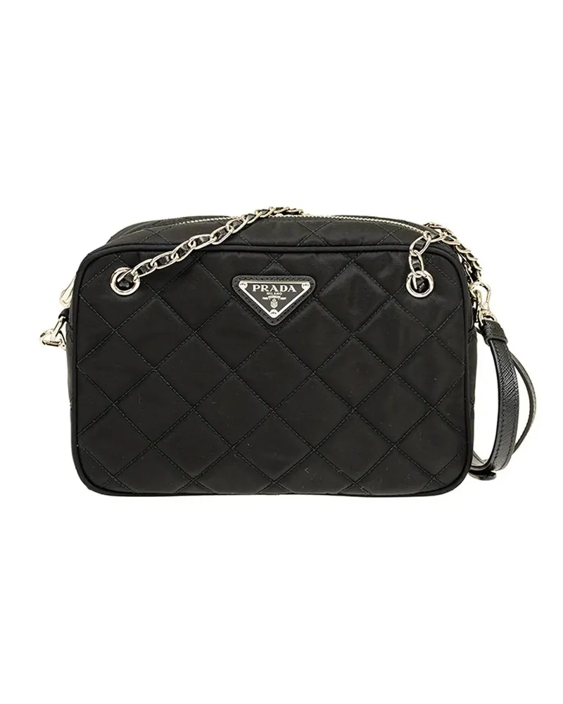 Prada Crossbody Bags  Quilted Medium Crossbody Bag schwarz Schwarz