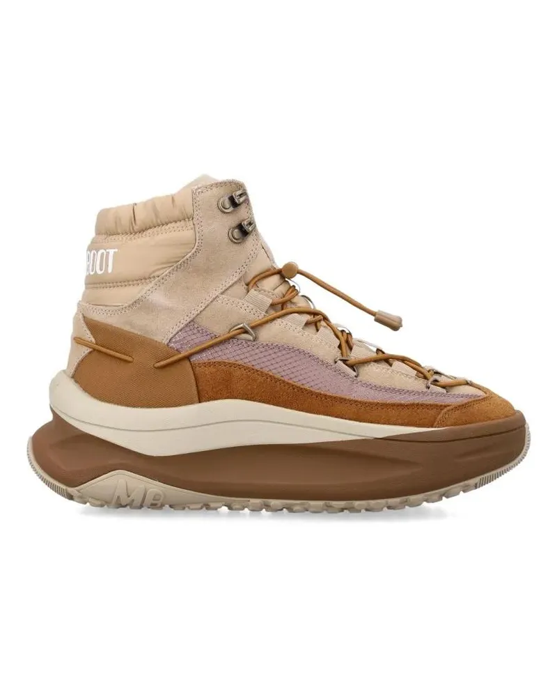Moon Boot Low-Top Sneaker Moon 247 X Lace Mid Shoes braun Braun