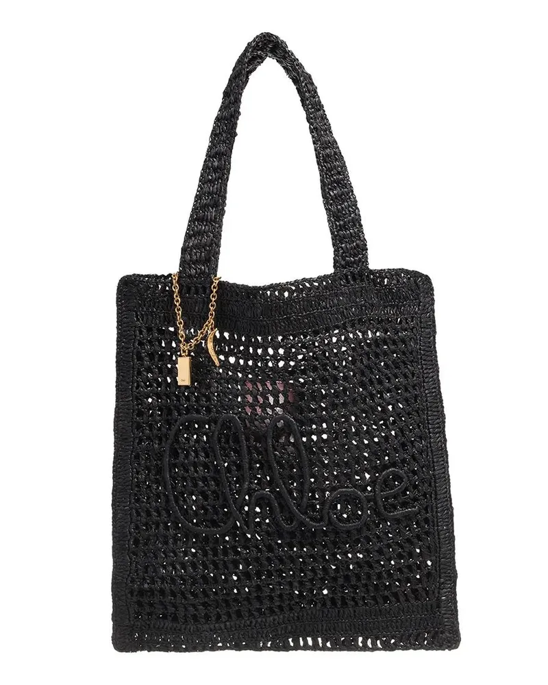 Chloé Shopper Summer Banana Tote Bag schwarz Schwarz