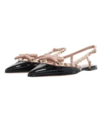 Valentino Garavani Loafers & Ballerinas Rockstud Bow T.05 Ballerina Schwarz