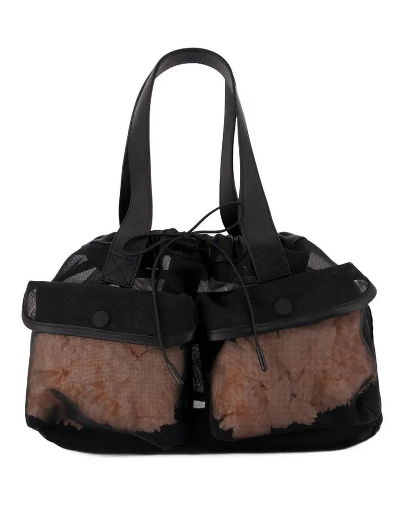 Simone Rocha Shopper & Totes Mini Sheer Stuffed Shopper Bag - Polyester - Black schwarz Schwarz