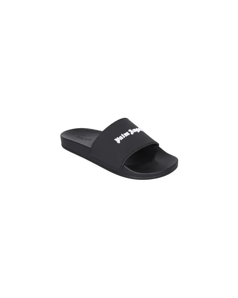 Palm Angels Slipper & Pantoletten Heren Essential Logo Slider Zwart grau Grau
