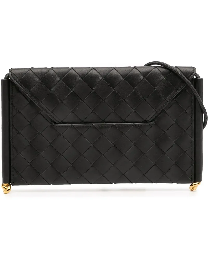 Bottega Veneta Hobo Bags Calfskin Intrecciato Solstice Phone Pouch schwarz Schwarz