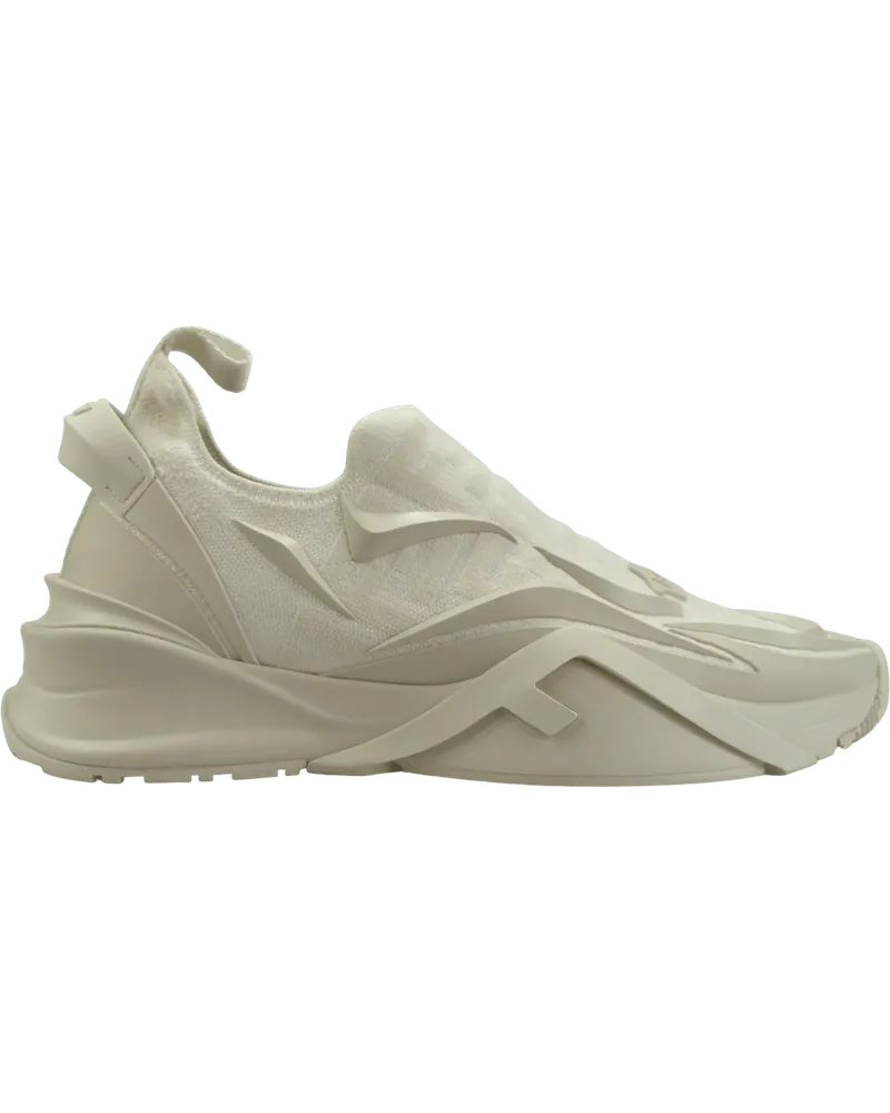 Fendi Low-Top Sneaker Sneaker running in tessuto bianca weiß Weiß