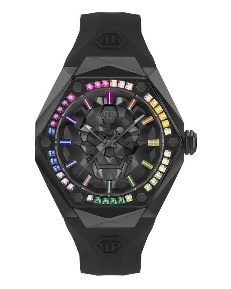 Philipp Plein Uhren Analoge Quarzuhr The $Kull Spikes black Schwarz