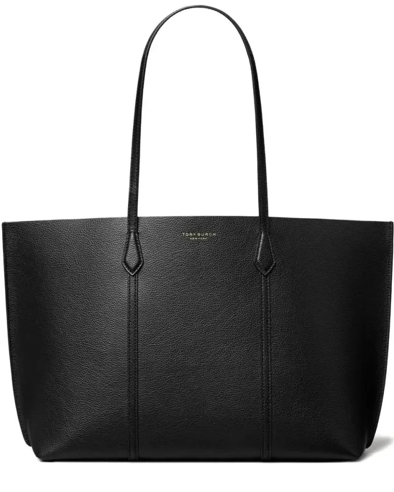 Tory Burch Shopper & Totes Embossed Logo Black Tote Bag schwarz Schwarz