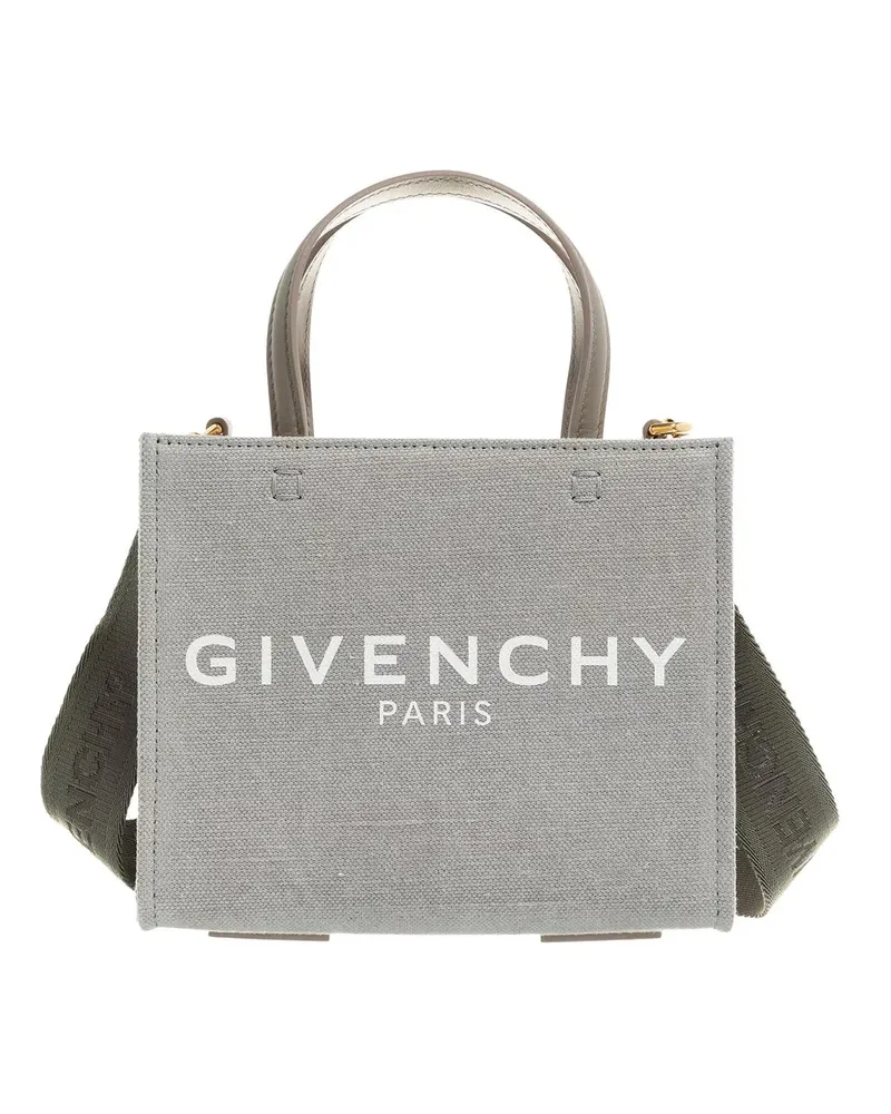 Givenchy Tote Mini G Tote Shopping Bag In Canvas Grau