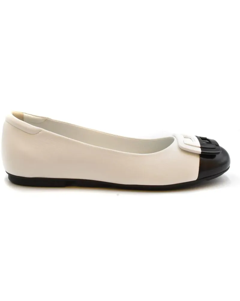 Hogan Ballerinas Ballet Flats White schwarz Schwarz