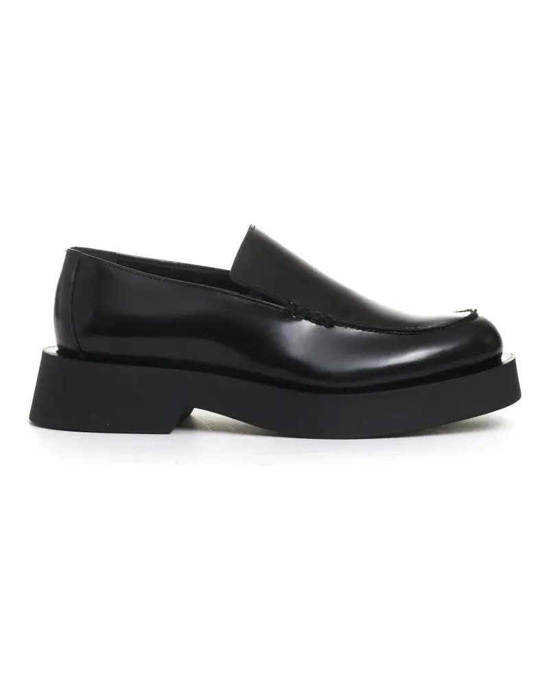 Poesie Veneziane Black Brushed Smooth Loafer schwarz Schwarz