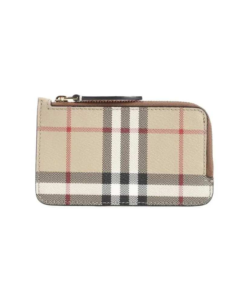 Burberry Portemonnaies Somerset Zipper Card Case beige Beige