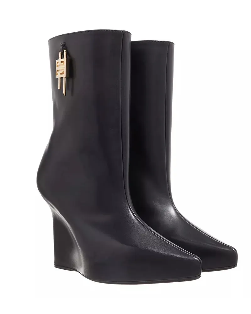 Givenchy Boots & Stiefeletten G Lock Wedge Low Boot Schwarz