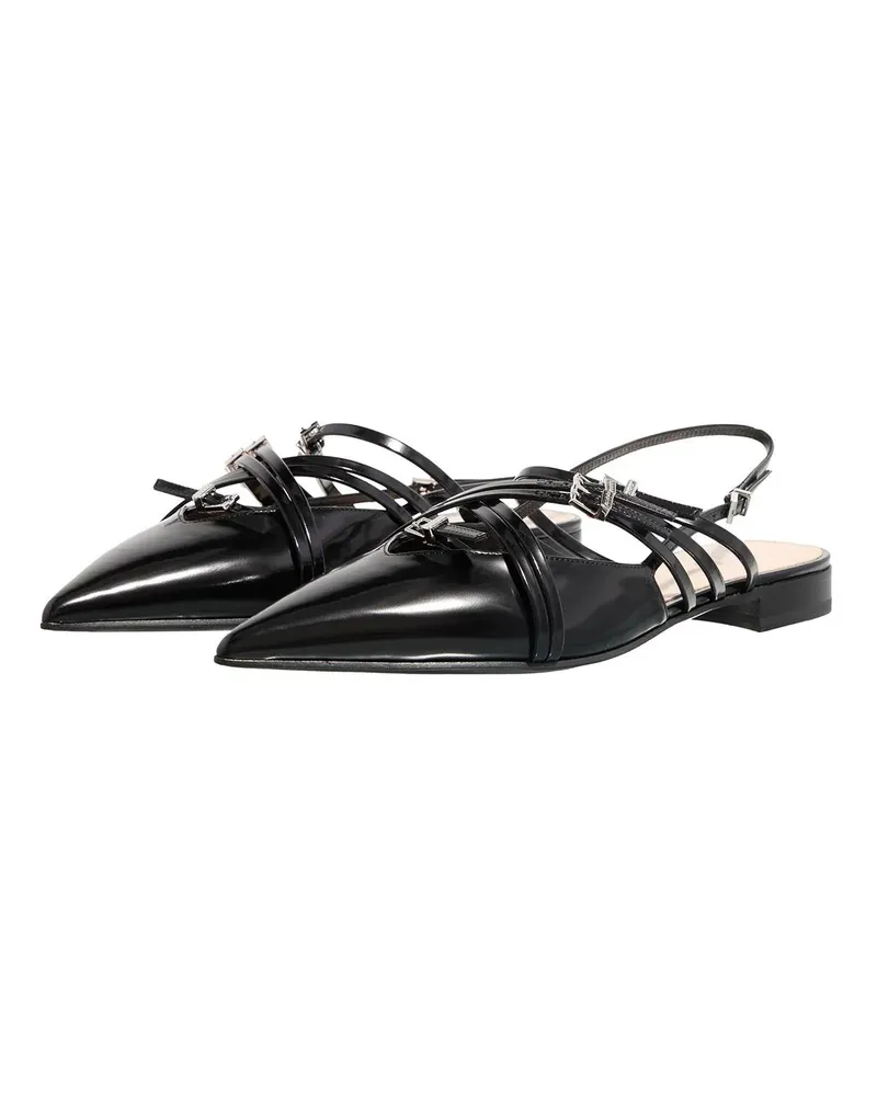 Gucci Loafer Ladies Ballerina With Straps schwarz Schwarz