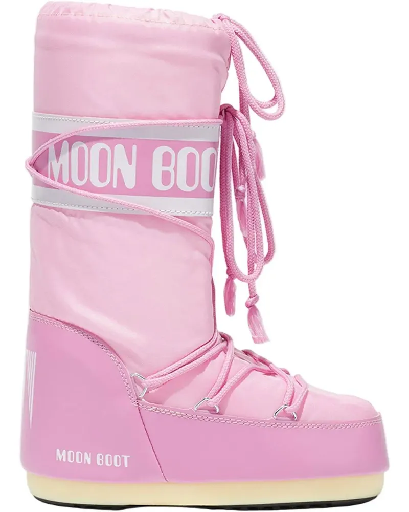 Moon Boot Stiefel MB ICON NYLON PINK rosa Gold