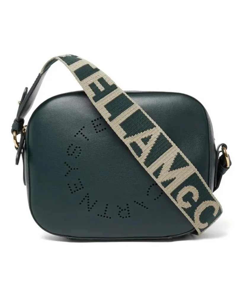 Stella McCartney Shopper Small Perforated-Logo Green Camera Bag Grün