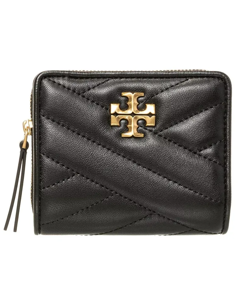 Tory Burch Portemonnaie Kira Chevron Bi-Fold Wallet Schwarz