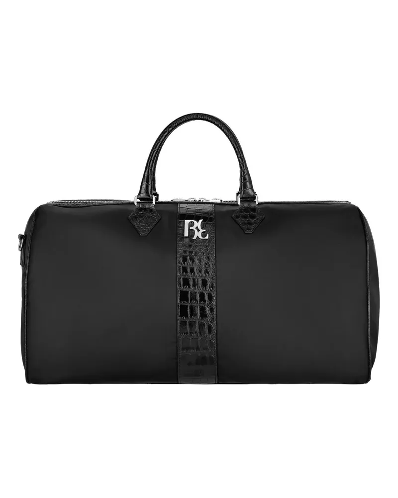 Billionaire Weekender Big Travel Bag Nylon + Crocco schwarz Schwarz